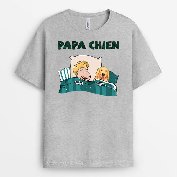 T-shirt Definition Papa Chien Personnalise