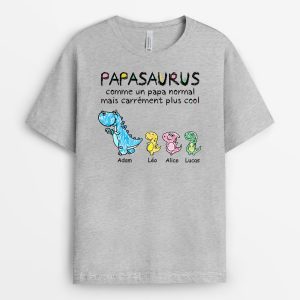 T-shirt Definition Papasaurus Plus Amusant Personnalise T-shirt Definition Papasaurus Plus Amusant Personnalise