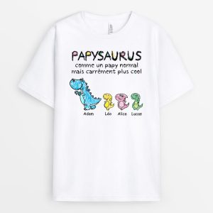 T-shirt Definition Papasaurus Plus Amusant Personnalise T-shirt Definition Papasaurus Plus Amusant Personnalise