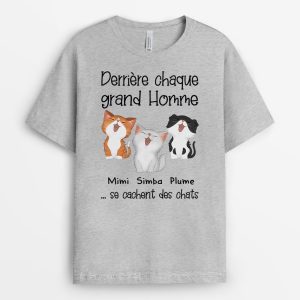 T-shirt Derriere Chaque Grand Homme Grande Femme Personnalise T-shirt Derriere Chaque Grand Homme Grande Femme Personnalise