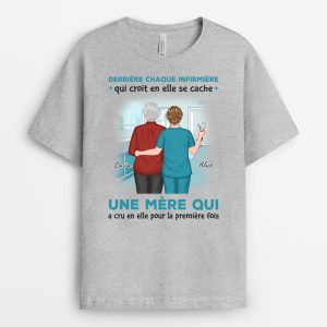 T-shirt Derriere Chaque InfirmierInfirmiere Est Une Mere Qui Croit En LuiElle Personnalise T-shirt Derriere Chaque InfirmierInfirmiere Est Une Mere Qui Croit En LuiElle Personnalise
