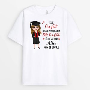 T-shirt Elle Croyait Qu’elle Pouvait Personnalise T-shirt Elle Croyait Qu’elle Pouvait Personnalise