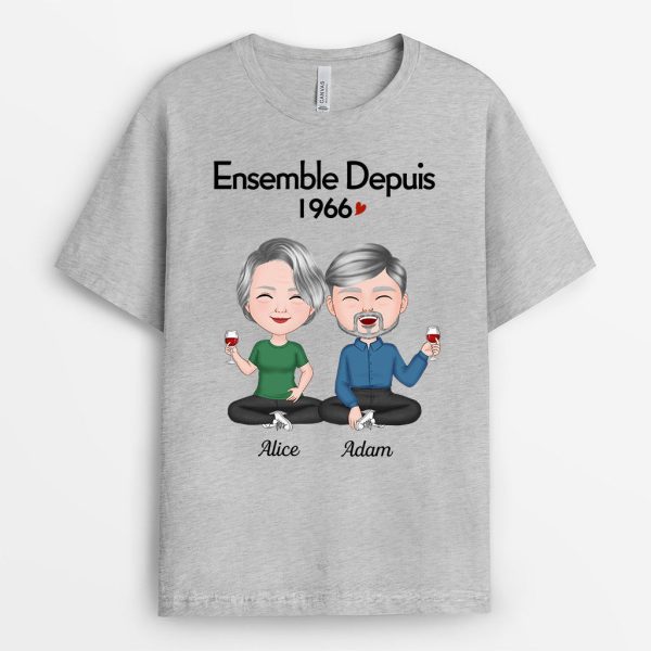 T-shirt Ensemble Depuis Champagne Personnalise