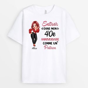 T-shirt Entrer Dans Mon Anniversaire Comme Un Patron Personnalise T-shirt Entrer Dans Mon Anniversaire Comme Un Patron Personnalise