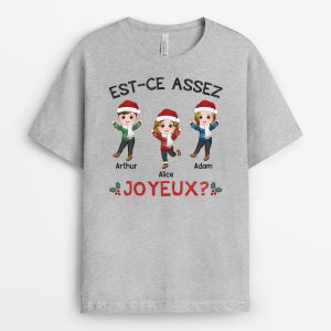 T-shirt Est-Ce Assez Joyeux Personnalise T-shirt Est-Ce Assez Joyeux Personnalise