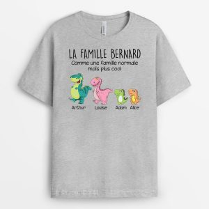 T-shirt Famille Dinosaure Comme Une Famille Normale Mais Plus Cool Personnalise T-shirt Famille Dinosaure Comme Une Famille Normale Mais Plus Cool Personnalise