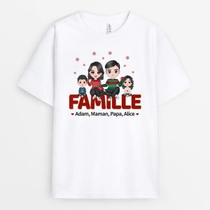 T-shirt Famille Flocon de Neige Personnalise T-shirt Famille Flocon de Neige Personnalise