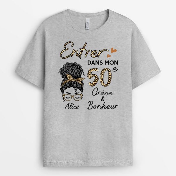 T-shirt Grace et Bonheur Anniversaire Personnalise