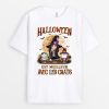 T-shirt Halloween Est Meilleur Avec Les Chats Personnalise