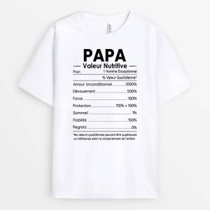 T-shirt Informations Nutritionnelles Pour Maman Papa Personnalise T-shirt Informations Nutritionnelles Pour Maman Papa Personnalise