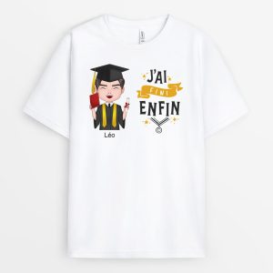 T-shirt J’ai Fini, Enfin Personnalise T-shirt J’ai Fini, Enfin Personnalise
