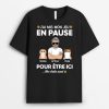 T-shirt J&rsquo;ai Mis Mon Jeu En Pause Et Mes Chats Aussi Personnalise