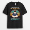 T-shirt Je N&rsquo;Ai Pas Choisi D&rsquo;Etre Le Meilleur Personnalise