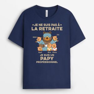 T-shirt Je Ne Suis Pas A La Retraite Version PapaPapy Pyjama Personnalise T-shirt Je Ne Suis Pas A La Retraite Version PapaPapy Pyjama Personnalise