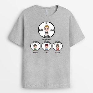 T-shirt Je Suis Leur Papa Personnalise T-shirt Je Suis Leur Papa Personnalise