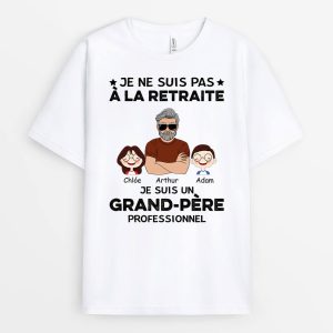 T-shirt Je Suis Un Grand-Pere Professionnel Personnalise T-shirt Je Suis Un Grand-Pere Professionnel Personnalise