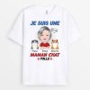 T-shirt Je Suis Une Maman Chat Folle Personnalise