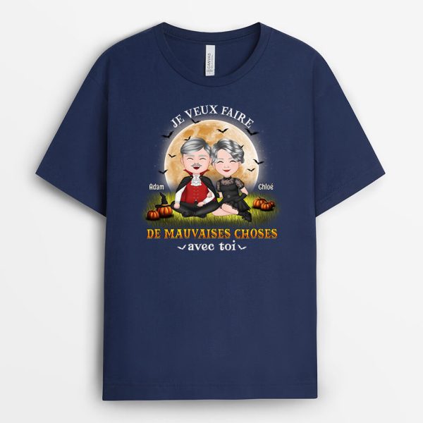 T-shirt Je Veux Faire De Mauvaises Choses Avec Toi Personnalise