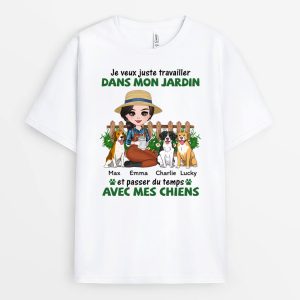 T-shirt Je Veux Juste Travailler Dans Mon Jardin Personnalise T-shirt Je Veux Juste Travailler Dans Mon Jardin Personnalise