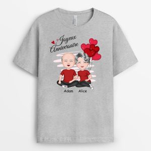 T-shirt Joyeux Anniversaire Mon Amour Personnalise 1 T shirt Joyeux Anniversaire Mon Amour Personnalise 2