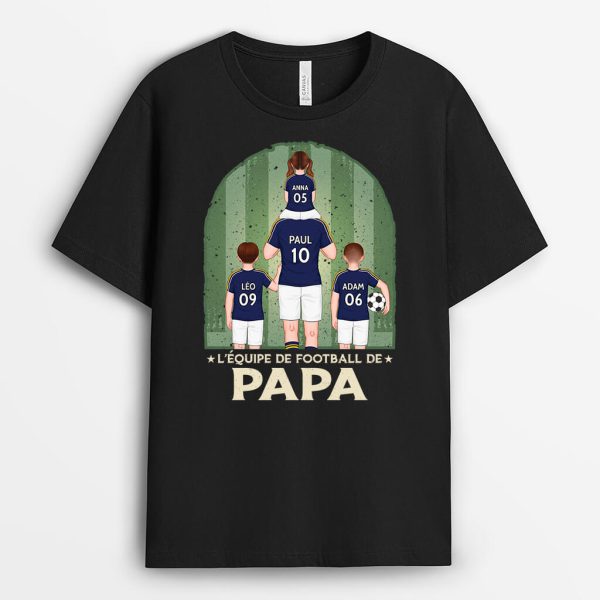 T-shirt L’Equipe De Football De Papa Personnalise