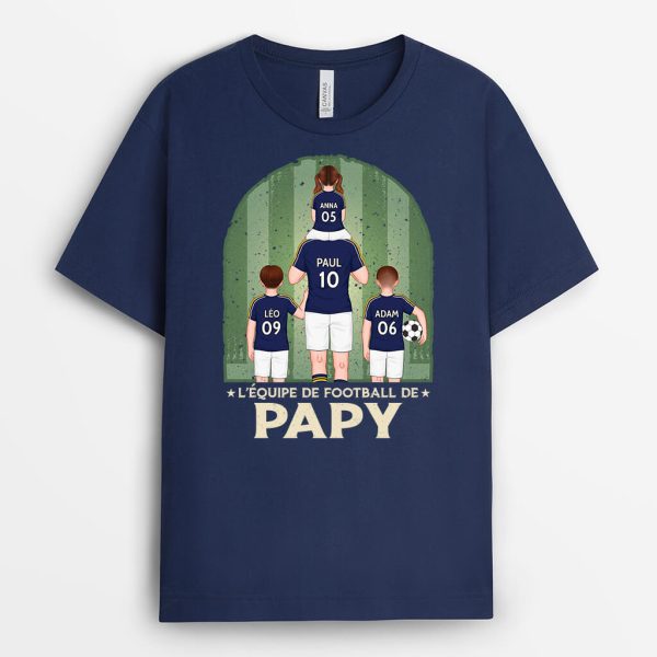 T-shirt L’Equipe De Football De Papa Personnalise