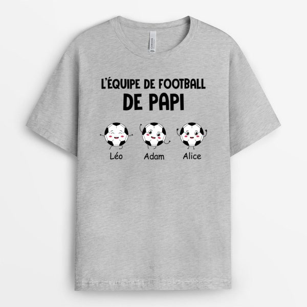 T-shirt L’Equipe de Football de Papa Papi Personnalise