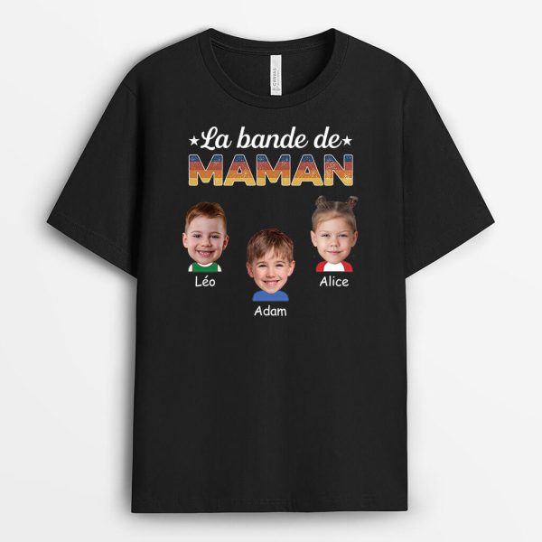 T-shirt La Bande A Maman Mamie Avec Photos Personnalise