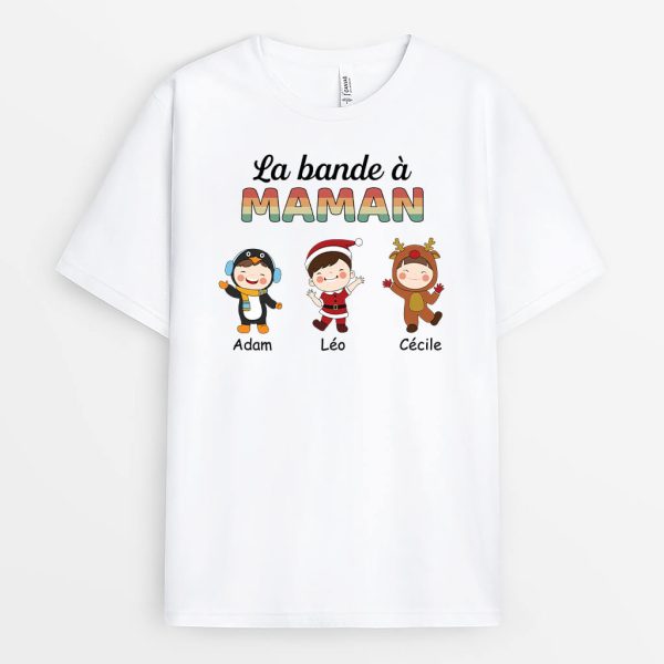 T-shirt La Bande A Maman Version Noel Personnalise