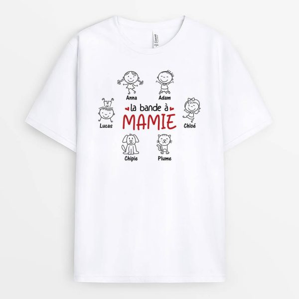 T-shirt La Bande A MamanMamie Avec Animaux Personnalise