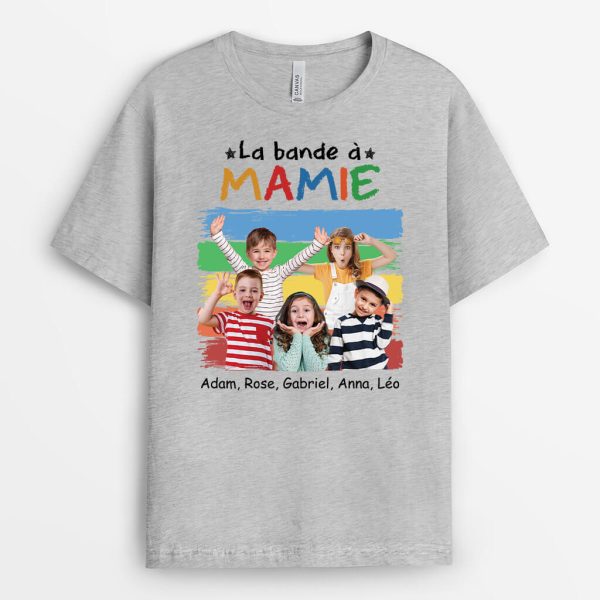 T-shirt La Bande A MamanMamie Avec Photo Coloree Personnalise