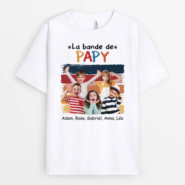 T-shirt La Bande A MamanMamie Avec Photo Coloree Personnalise