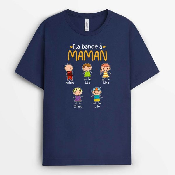 T-shirt La Bande A MamanMamie Version Mince Personnalise