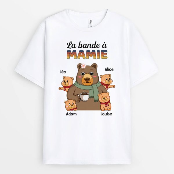 T-shirt La Bande A Mamie Ours Personnalise