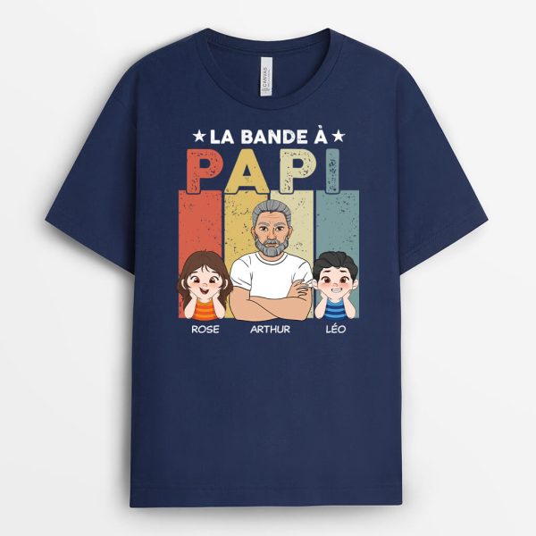 T-shirt La Bande A Papa Papy Lunettes Personnalise