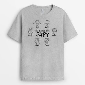 T-shirt La Bande A PapaPapy Avec Animaux Personnalise T-shirt La Bande A PapaPapy Avec Animaux Personnalise