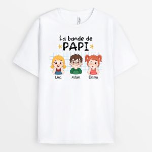 T-shirt La Bande A PapaPapy Carreaux Personnalise T-shirt La Bande A PapaPapy Carreaux Personnalise