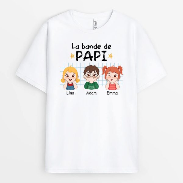 T-shirt La Bande A PapaPapy Carreaux Personnalise