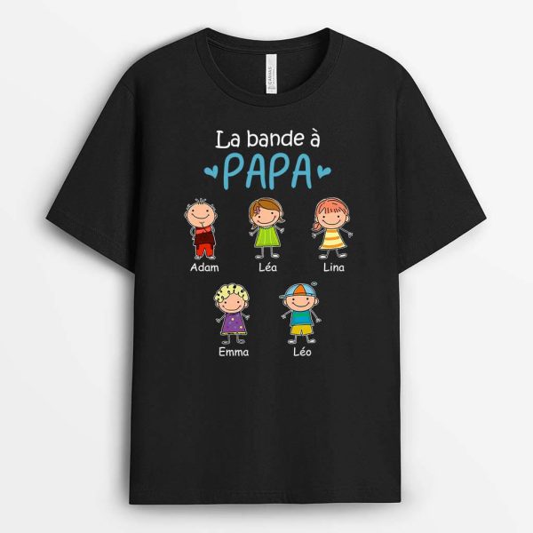 T-shirt La Bande A PapaPapy Version Mince Personnalise