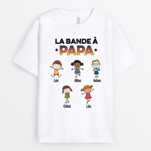 T-shirt La Bande A Papi Papa Mignonnettes Personnalise T-shirt La Bande A Papi Papa Mignonnettes Personnalise
