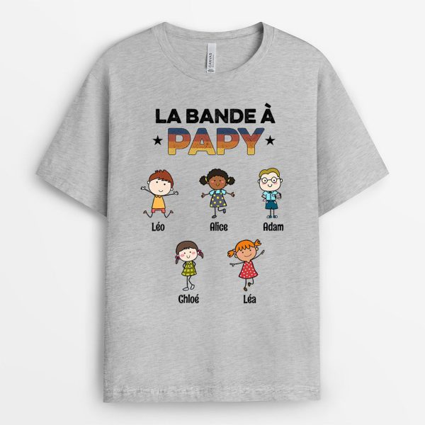 T-shirt La Bande A Papi Papa Mignonnettes Personnalise