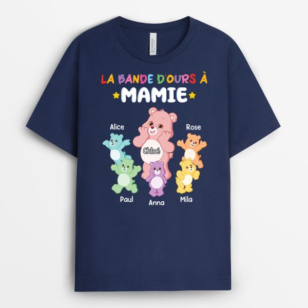 T-shirt La Bande D’Ours De Mamie Colore Personnalise