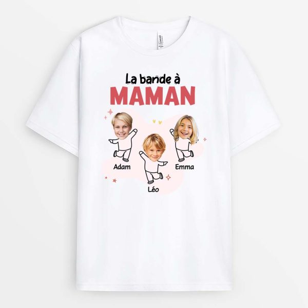 T-shirt La Bande De MamanMamie Photo Personnalise