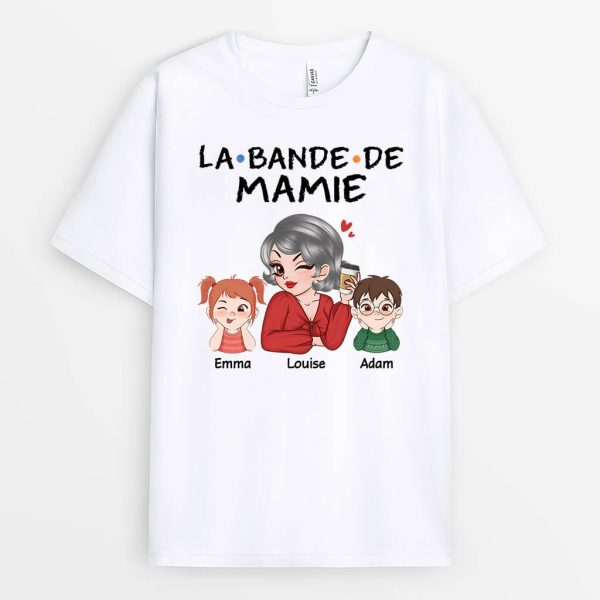 T-shirt La Bande De Mamie Version Mignonne Personnalise