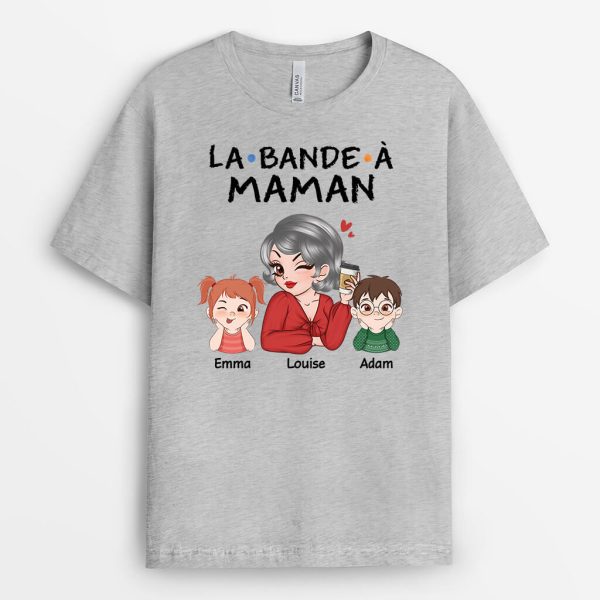 T-shirt La Bande De Mamie Version Mignonne Personnalise