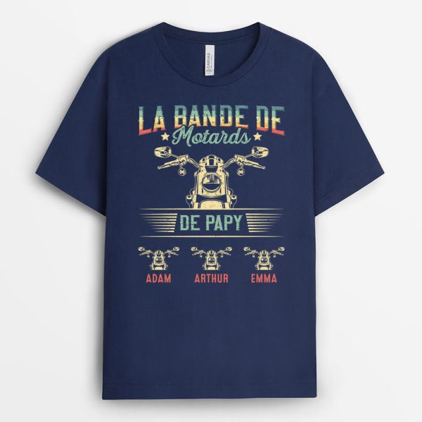 T-shirt La Bande De Motards De PapaPapy Personnalise