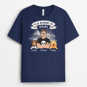 T shirt La Bande De Papa Chien Tonnerre Personnalise 2