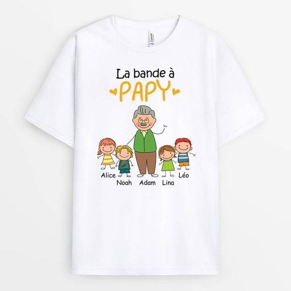 T-shirt La Bande De Papi Dessin Personnalise