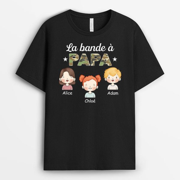 T-shirt La Bande Mignonne a Papa Papi Personnalise