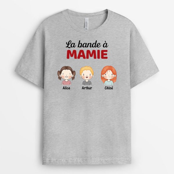 T-shirt La Bande a Maman Mamie Couleur Pastel Personnalise